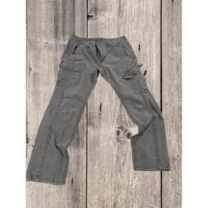 Eddie Bauer Wide Leg Cargo Pants in Gray